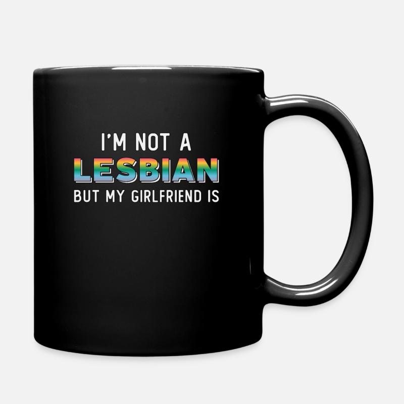 Lesbiche Arcobaleno LGBT Lesbiche Lesbiche Regalo - Tazza monocolore - nero