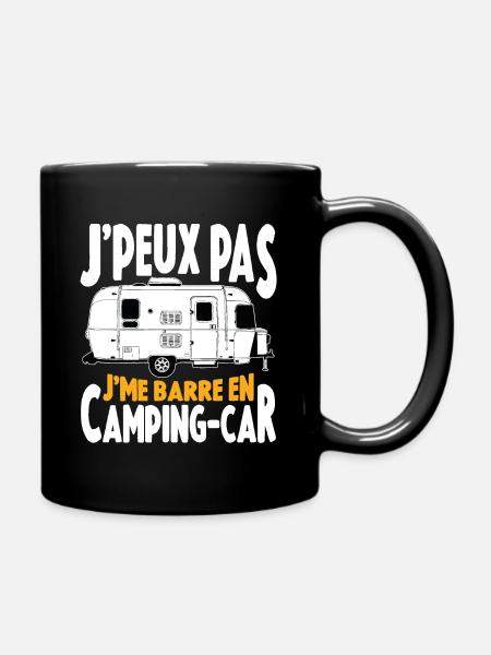 Je Peux Pas Je Me Barre En Camping-Car Cadeau - Mug uni - noir