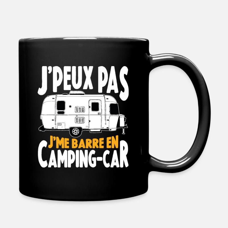 Je Peux Pas Je Me Barre En Camping-Car Cadeau - Mug uni - noir