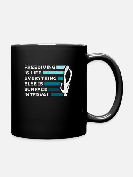 Apnée Apnéiste Apnée Apnée Plongée Cadeau - Mug uni - noir
