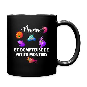 Nounou humour - Mug uni - noir - Droite
