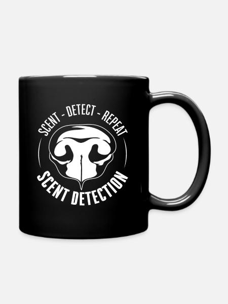 SCENT DETECTION Hundetraining Hunde Suchhunde - Tasse einfarbig - Schwarz