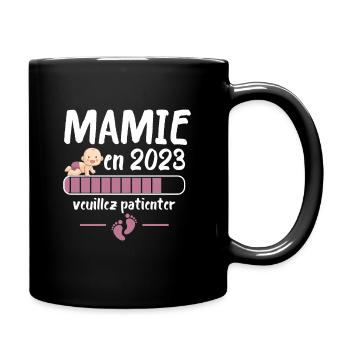 Future Mamie 2023 Idée Cadeau Nouvelle Naissance - Mug uni - noir - Droite