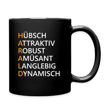 Harald Name Geschenk - Tasse einfarbig - Schwarz - Rechts