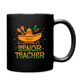 Senor Lehrer - Tasse einfarbig - Schwarz - Rechts