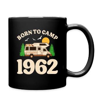 Né Pour Camper 1962 Camping 60 Ans Anniversaire - Mug uni - noir - Droite