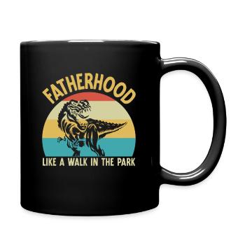 Fatherhood Like Walking in Rank - Full Colour Mug - black - Right