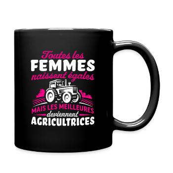 les meilleures deviennent agricultrices - Mug uni - noir - Droite