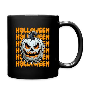Design d’Halloween effrayant pour la prochaine fête - Mug uni - noir - Droite