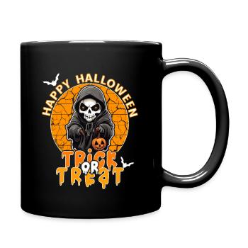 Halloween Design Creepy Skeleton Design - Full Colour Mug - black - Right