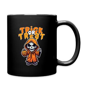 Halloween Design Creepy Skeleton Design - Full Colour Mug - black - Right