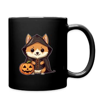 Halloween Design Shiba Inu Design - Full Colour Mug - black - Right