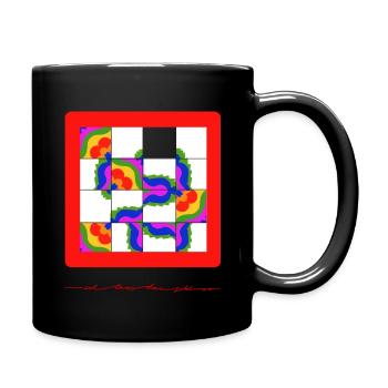 Ich lass das jetzt so - Mosaik - Tasse einfarbig - Schwarz - Rechts