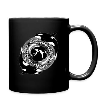 Fille de Poséidon - Mug uni - noir - Droite