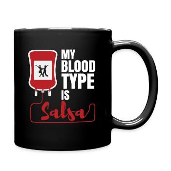 Salsa cadeau danse latine danse danseuse reggaeton - Mug uni - noir - Droite