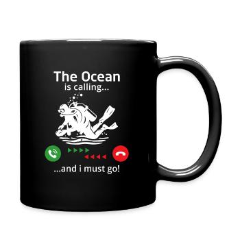 L’océan m’appelle et je dois y aller - Mug uni - noir - Droite
