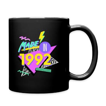 1992 NEON des années 90 Conception de chemise - Mug uni - noir - Droite