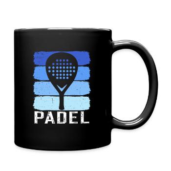 Retro-Padel - Tasse einfarbig - Schwarz - Rechts