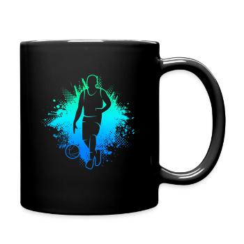 Basketball Bball Joueur de basket-ball masculin Garçons - Mug uni - noir - Droite