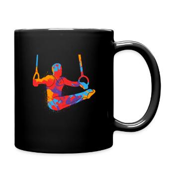 Colorful Gymnastics Gymnastics Ring Gymnastics Boys Gymnastics - Full Colour Mug - black - Right