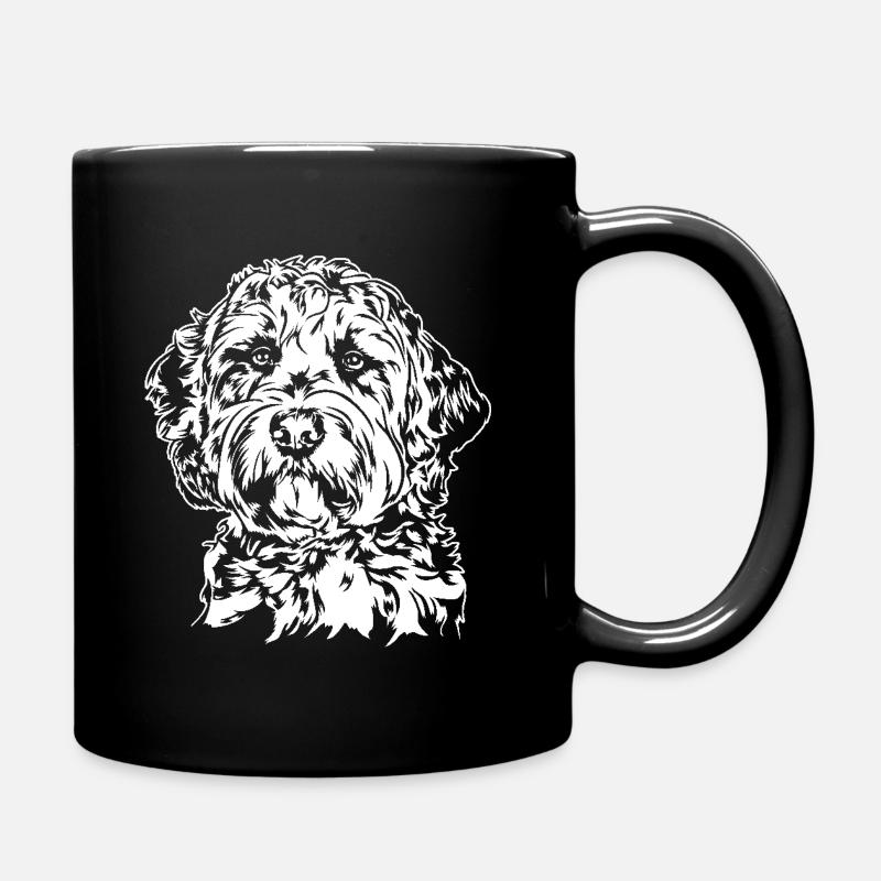 Goldendoodle Portrait Labradoodle Hunde Wilsigns - Tasse einfarbig - Schwarz