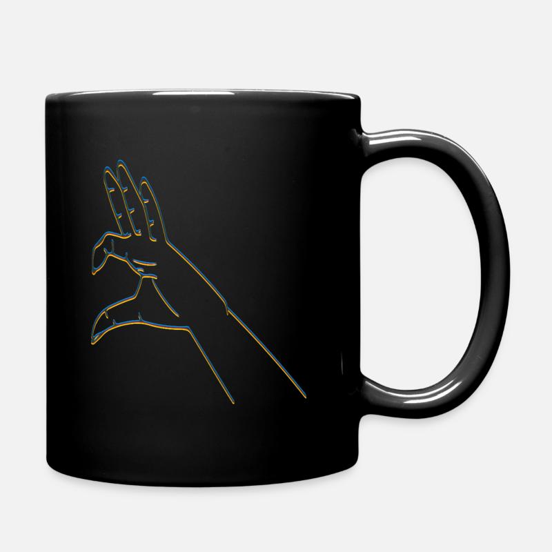 HerzHandrlinks - Tasse einfarbig - Schwarz