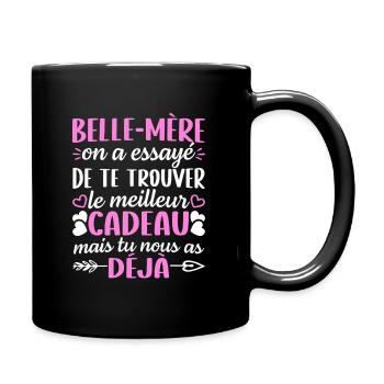 belle mère t-shirt cadeau belle maman - Mug uni - noir - Droite