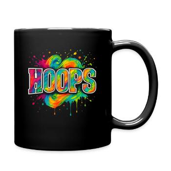 Hoops Basketball Sports Idée Cadeau BBall - Mug uni - noir - Droite