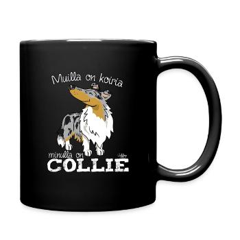 Koiriacolliemerle - Tasse einfarbig - Schwarz - Rechts
