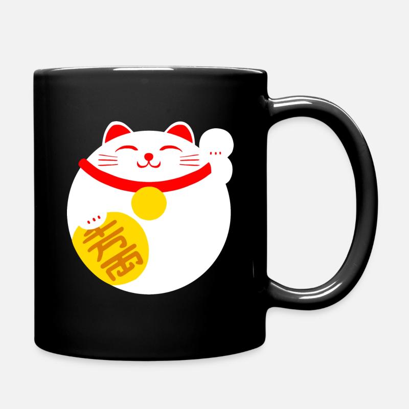 manekineko - Tasse einfarbig - Schwarz