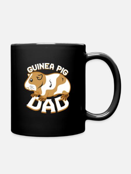 Meerschweinchen Papa - Tasse einfarbig - Schwarz