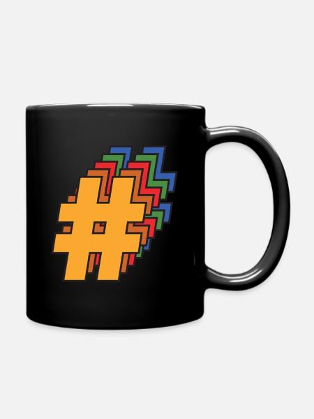 Hashtag - Mug uni - noir