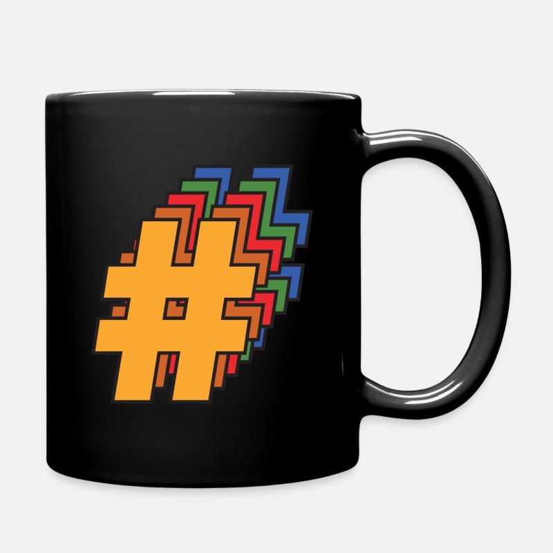 Hashtag - Mug uni - noir
