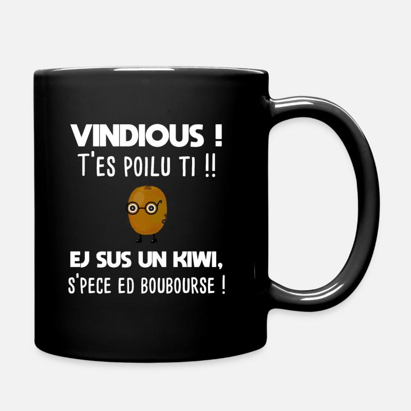Vindious, Humour Ch'tis Drôle et expression Cadeau - Mug uni - noir