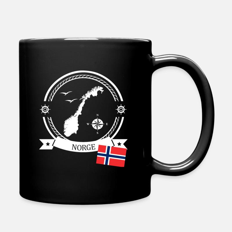 Conception maritime de la Norvège - Norge - Mug uni - noir