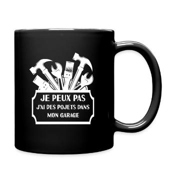 humour bricoleur - Mug uni - noir - Droite