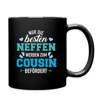 Cousin - Tasse einfarbig - Schwarz - Rechts