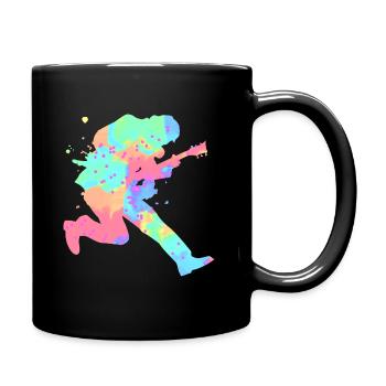 Gitarrist - Tasse einfarbig - Schwarz - Rechts