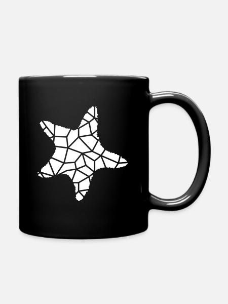 Sternfisch - Tasse einfarbig - Schwarz