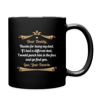 Cher papa Merci d’être mon père - Mug uni - noir - Droite