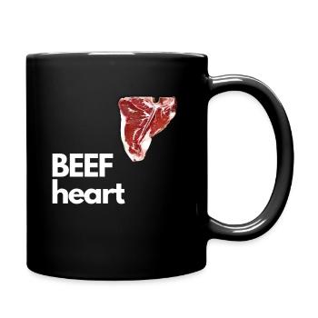 BEEF Heart white - Full Colour Mug - black - Right
