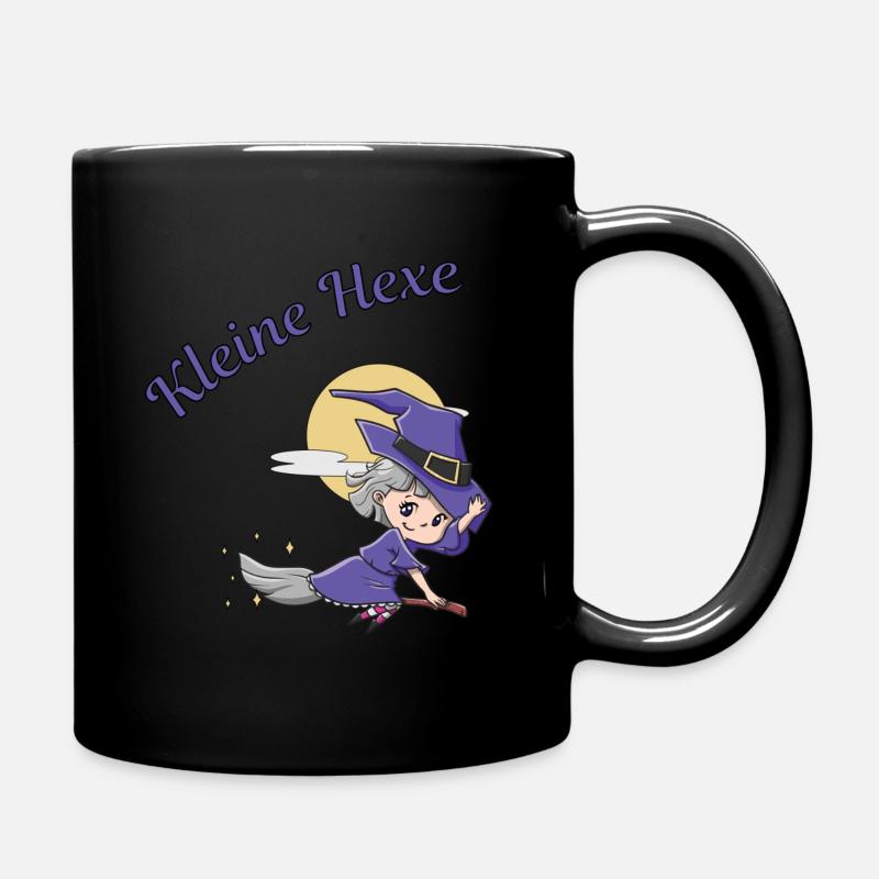 Kleine Hexe - Tasse einfarbig - Schwarz