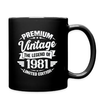Vintage 1981 Édition Limitée - Mug uni - noir - Droite