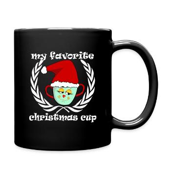 Tasse de Noël ma tasse de Noël préférée - Mug uni - noir - Droite