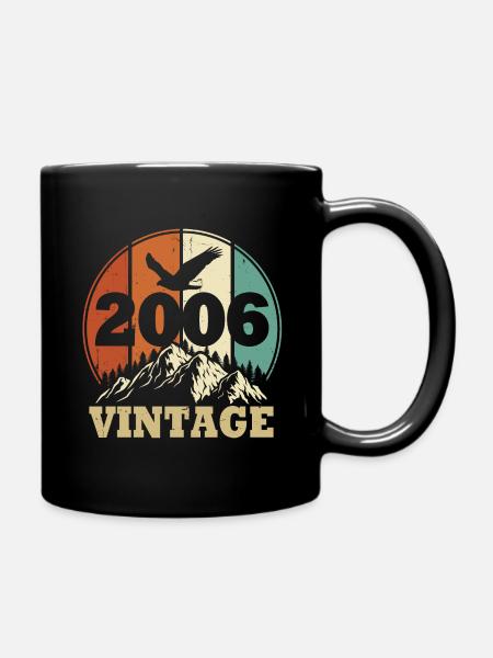 Vintage 2006 - Full Colour Mug - black