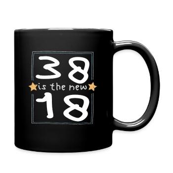 38 est la nouvelle police 18 pour enfants - Mug uni - noir - Droite