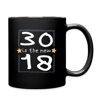 30 est la nouvelle police 18 pour enfants - Mug uni - noir - Droite