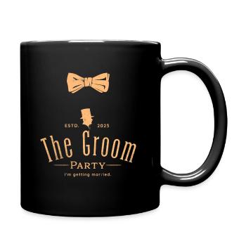 JGA Gentleman Groom - Tasse einfarbig - Schwarz - Rechts