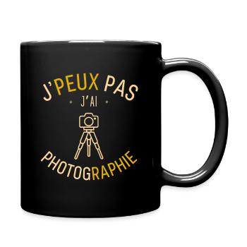 J peux pas j ai Photographie - Mug uni - noir - Droite