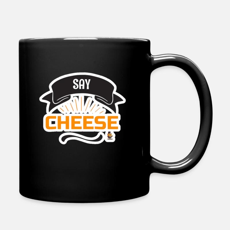 Say CHEESE by Mr.Cheesefluencer - Tasse einfarbig - Schwarz